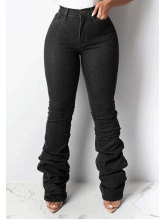 Women's Jeans Washed Pocket Slim Fit Jeans - LuckyFash™