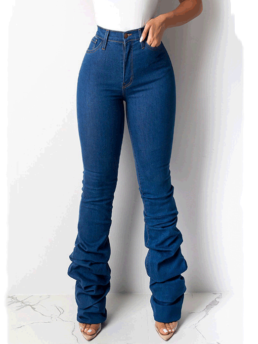Women's Jeans Washed Pocket Slim Fit Jeans - LuckyFash™