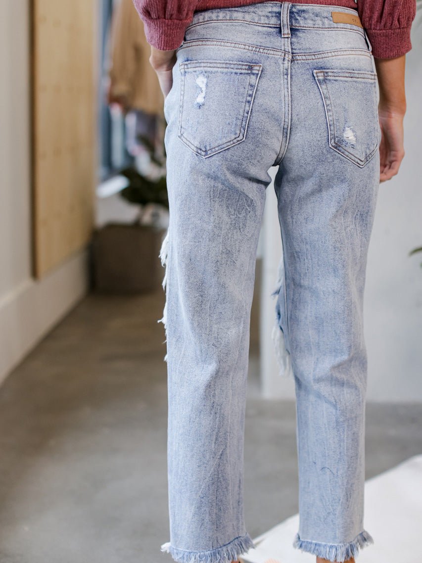 Women's Jeans Washed Ripped Pocket Jeans - LuckyFash™