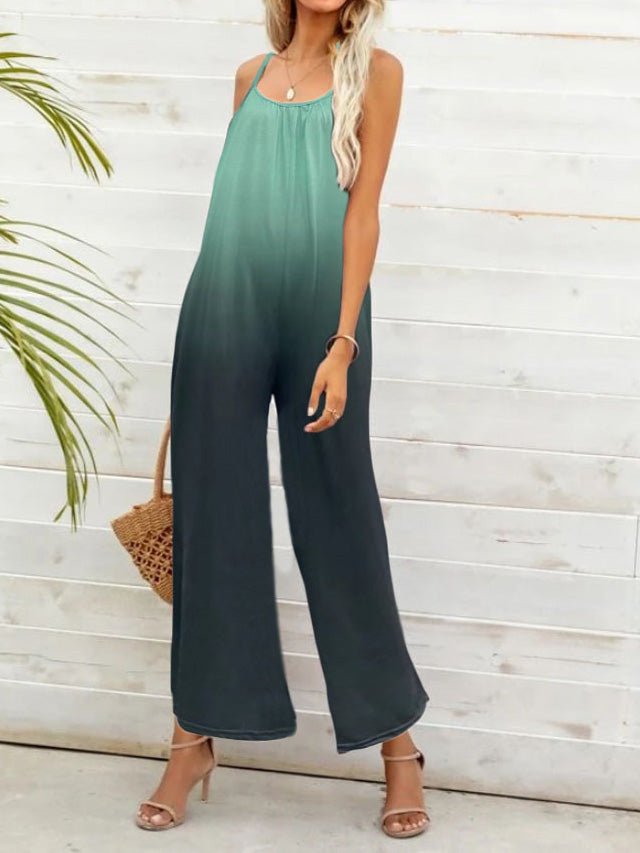 Women's Jumpsuits Casual Gradient Sling Sleeveless Jumpsuit - LuckyFash™