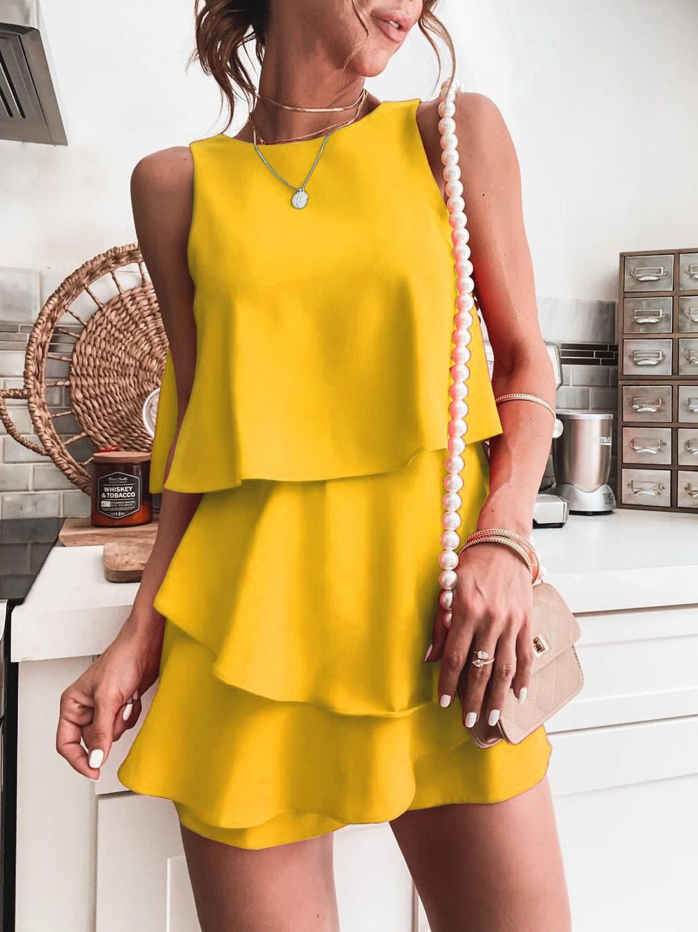 Women's Jumpsuits Casual Layered Sleeveless Irregular Jumpsuit - LuckyFash™