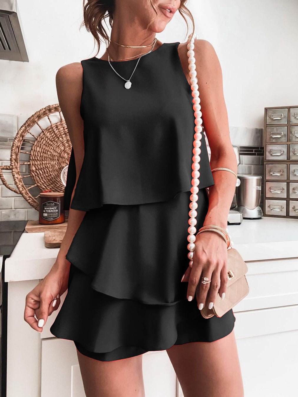 Women's Jumpsuits Casual Layered Sleeveless Irregular Jumpsuit - LuckyFash™