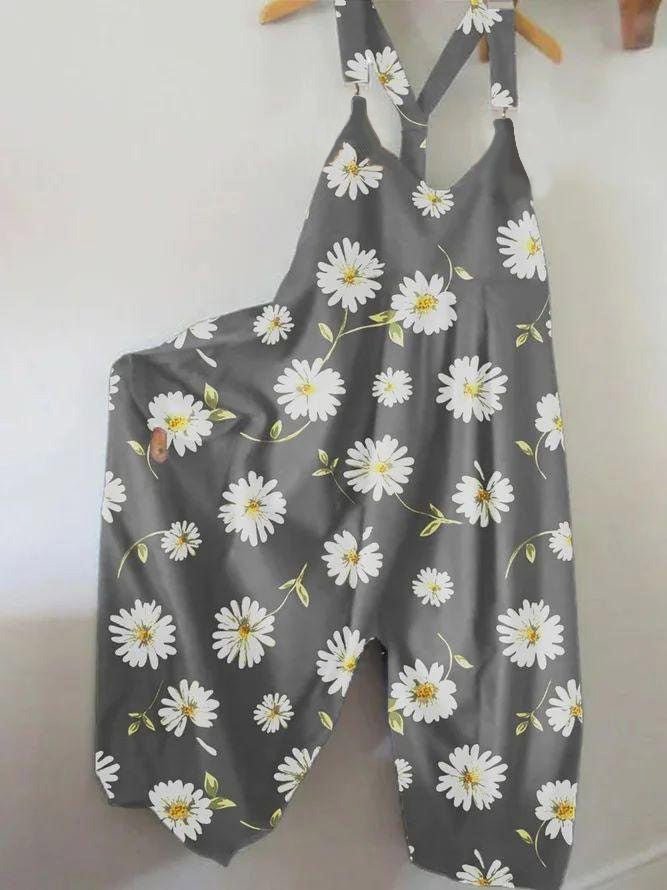 Women's Jumpsuits Casual Print Sling Sleeveless Jumpsuit - LuckyFash™