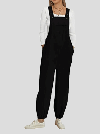 Women's Jumpsuits Casual Solid Pocket Bib Jumpsuit - LuckyFash™