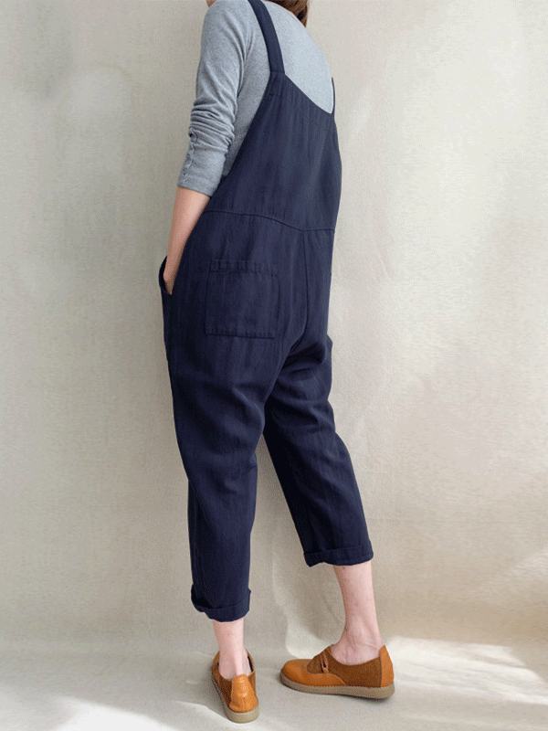 Women's Jumpsuits Fashion Pocket Suspenders Jumpsuit - LuckyFash™