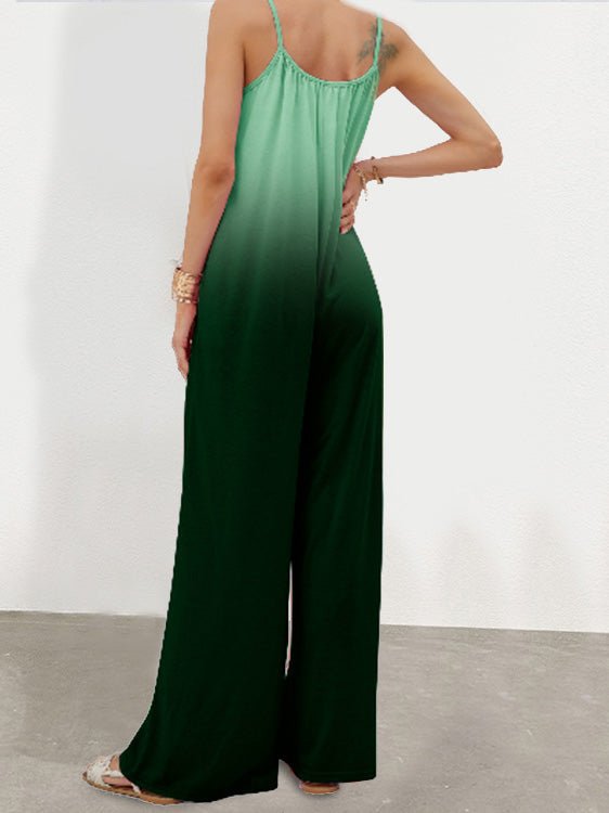 Women's Jumpsuits Loose Gradation Pocket Wide-Leg Jumpsuit - LuckyFash™