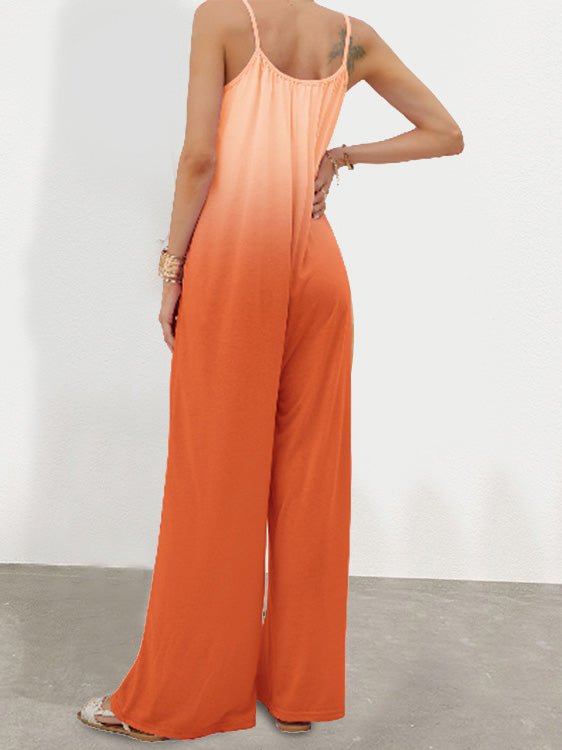 Women's Jumpsuits Loose Gradation Pocket Wide-Leg Jumpsuit - LuckyFash™