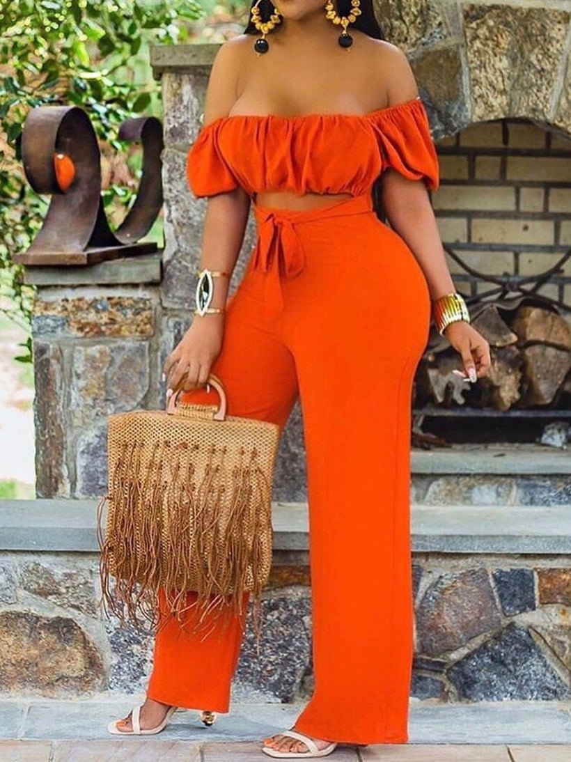 Women's Jumpsuits One-Shoulder Hollow Backless Jumpsuit - LuckyFash™