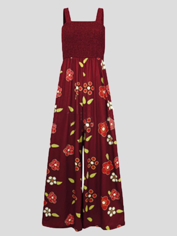 Women's Jumpsuits Printed Sleeveless Sling Casual Jumpsuit - LuckyFash™