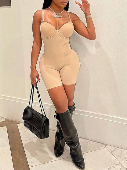 Women's Jumpsuits Sling V-Neck Slim Fit Casual Jumpsuit - LuckyFash™