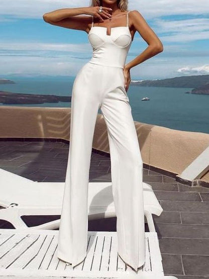 Women's Jumpsuits Suspender Sleeveless Slim Jumpsuit - LuckyFash™