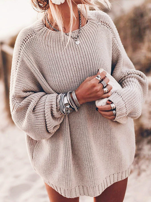 Women's Kinnted Plus Size Sweater - LuckyFash™