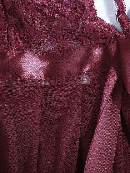 Women's  Lace Sheer Red Lingerie - LuckyFash™