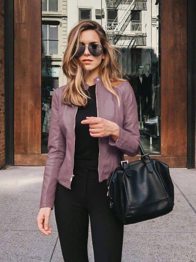 Womens Leater Suit For Fall - LuckyFash™