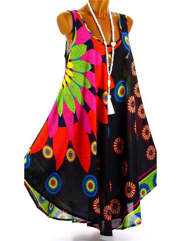 Womens loose Print Dress - LuckyFash™