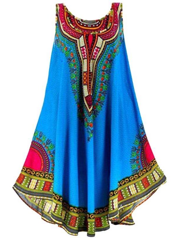 Women's Printed Ethnic Trend Dress - LuckyFash™