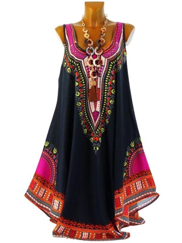 Women's Printed Ethnic Trend Dress - LuckyFash™