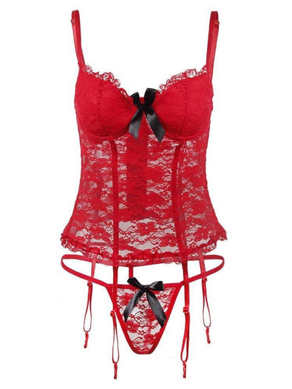 Lace Transparent Bowknot Lingerie - LuckyFash™