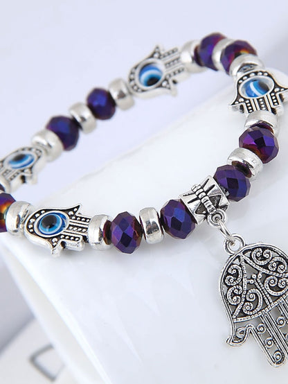 Women's Bead Bracelet Retro Eyes Classic Plastic Bracelet Jewelry Black / White / Red For Daily - LuckyFash™