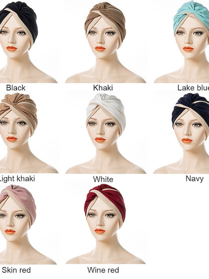 Women's Turban Home Daily Holiday Patchwork Quilted Polyester Casual Sweet Casual Casual / Daily Convenient 1 pcs - LuckyFash™
