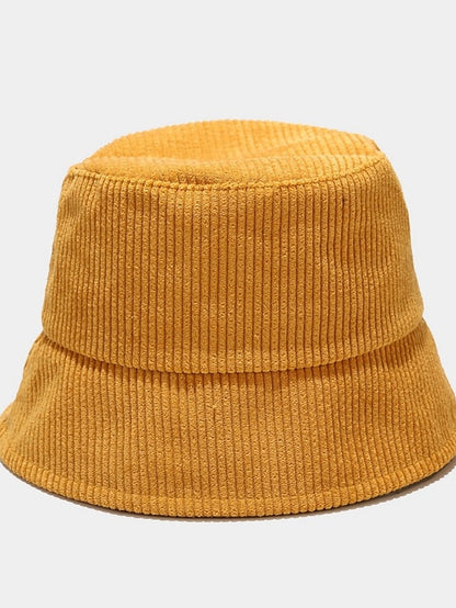 Fall Winter Classic Corduroy Bucket Hat Outdoor Panama Harajuku Style Fishing Bucket Hats For Female Male Unisex  Casual Solid Cap - LuckyFash™