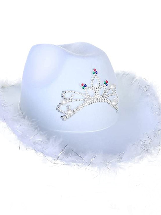 Women's Hat Bucket Hat Flat Cap Light Pink Pink Fuchsia Party Outdoor Special Occasion Beaded Star Print Comfort Warm Breathable - LuckyFash™