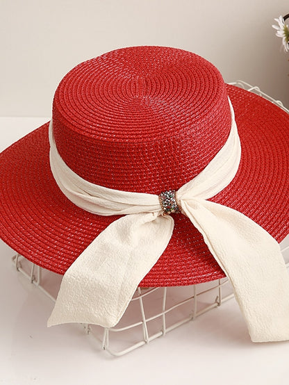 Women's Sun Hat Straw Hat Holiday Straw Vacation Casual Nordic Style Breathability Outdoor Comfortable 1 pcs - LuckyFash™