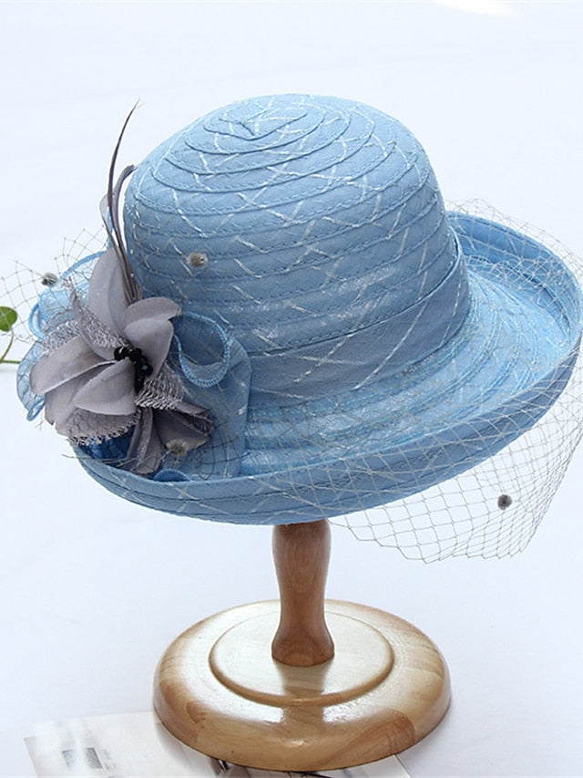 Women's Hat Bucket Hat Sun Hat Black Purple Pink Party Outdoor Dailywear Floral Floral Portable Windproof Comfort - LuckyFash™