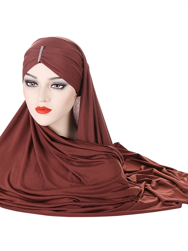 Women's Turban Party Evening Solid / Plain Color Polyester Sweet 1 pcs - LuckyFash™