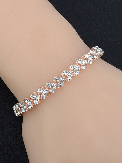 Women's Chain Bracelet Classic Fashion Wedding Cute Simple Alloy Bracelet Jewelry Silver / Gold For Gift Daily - LuckyFash™