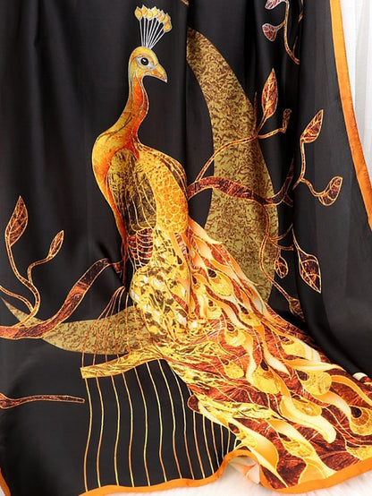 Long Style Soft Scarf Women Animal Print Shawl Wrap Hijab Scarves Female Bandana Satin Head Scarf Beach Pareo Stoles - LuckyFash™