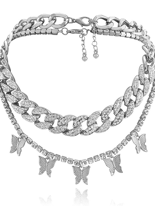 Women's necklace Chic & Modern Party Butterfly Necklaces / Gold / Silver / Fall / Winter / Spring - LuckyFash™