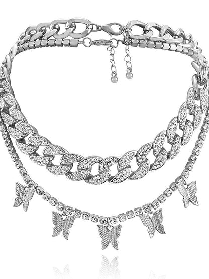 Women's necklace Chic & Modern Party Butterfly Necklaces / Gold / Silver / Fall / Winter / Spring - LuckyFash™