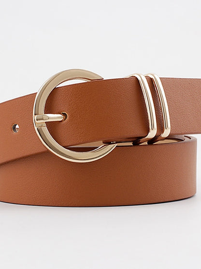 Women's Belt PU Black Brown Beige Coffee Waist Belt Daily Work Pure Color / Spring / Summer / Fall / Winter / Alloy - LuckyFash™