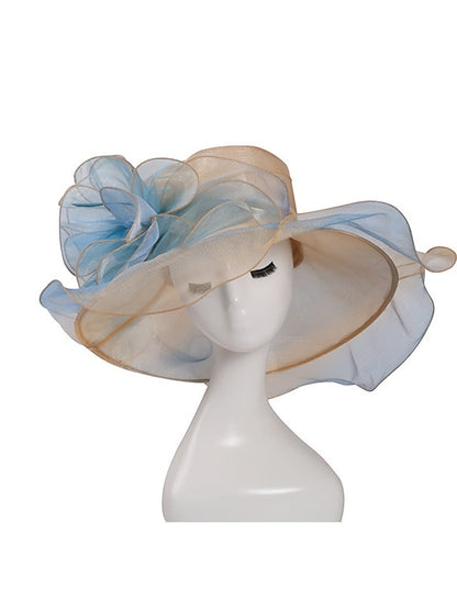 Women's Hat Bucket Hat Sun Hat Blue Purple Pink Party Outdoor Dailywear Floral Floral Portable Windproof Comfort - LuckyFash™