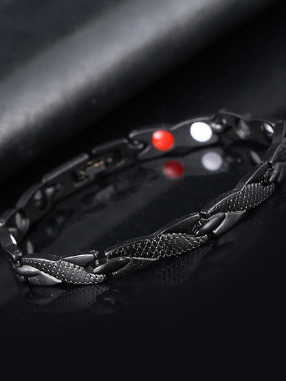 Women's Chain Bracelet Classic Fashion Fashion Simple Alloy Bracelet Jewelry Silver / Black / As Picture For Gift Daily - LuckyFash™