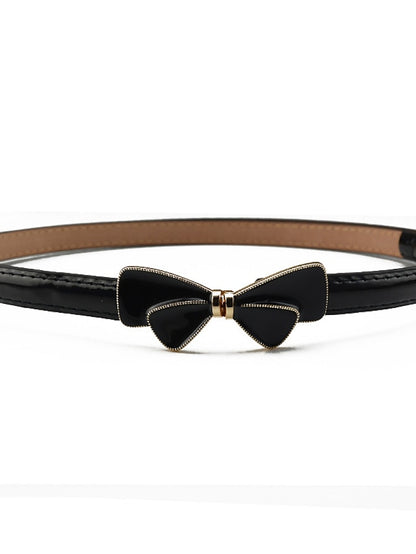 Women's Skinny Belt Party Street Dailywear Holiday Black White Belt Pure Color Resin Pink Fall Winter Spring - LuckyFash™