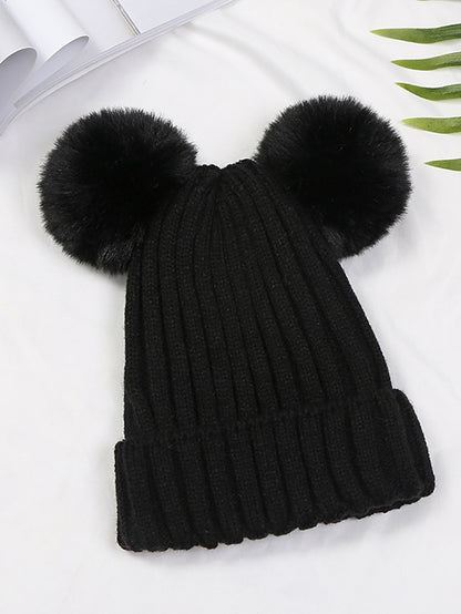 Women's Hat Beanie / Slouchy Black Pink Yellow Outdoor Street Dailywear Knit Pure Color Comfort Warm Breathable - LuckyFash™