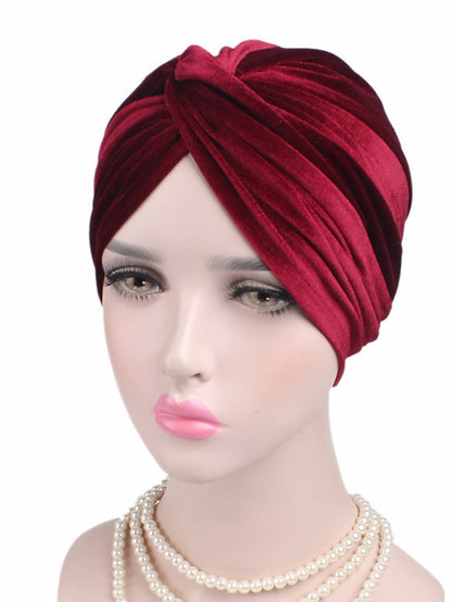 Women's Muslim Hijab Bonnet Outdoor Home Daily Solid / Plain Color Polyester Casual Casual / Daily 1 pcs - LuckyFash™