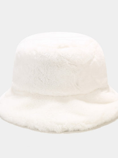 Winter Solid Fur Fluffy Bucket Hats Women Outdoor Warm Sun Hat Soft Furry Fisherman Cap Girl Fashion Panama Cap - LuckyFash™