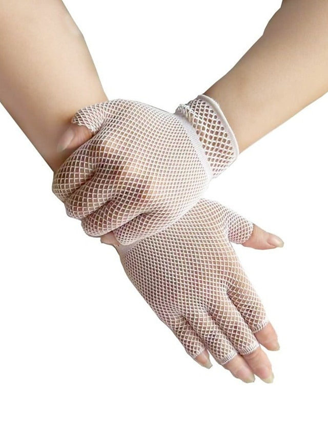 Women's Gloves Fingerless Gloves Party Evening Gift Daily Nylon Simple Casual Sexy 1 Pair - LuckyFash™