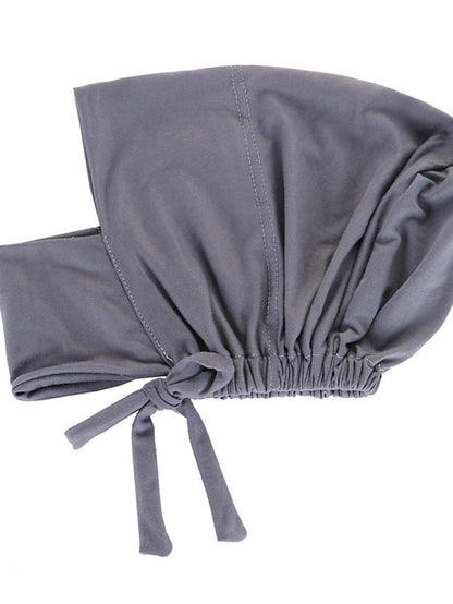 Soft Adjustable Inner Hijab Caps Muslim Stretch Tie Back Jersey Cap Islamic Underscarf Bonnet Female Headscarf Headwrap Arab Turban - LuckyFash™