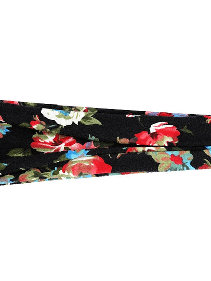 europe and the united states cross-border fashion sports hairband yoga bundle sweat-absorbing headband new ladies wide-brimmed printed headwear - LuckyFash™