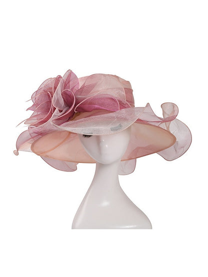 Women's Hat Bucket Hat Sun Hat Blue Purple Pink Party Outdoor Dailywear Floral Floral Portable Windproof Comfort - LuckyFash™