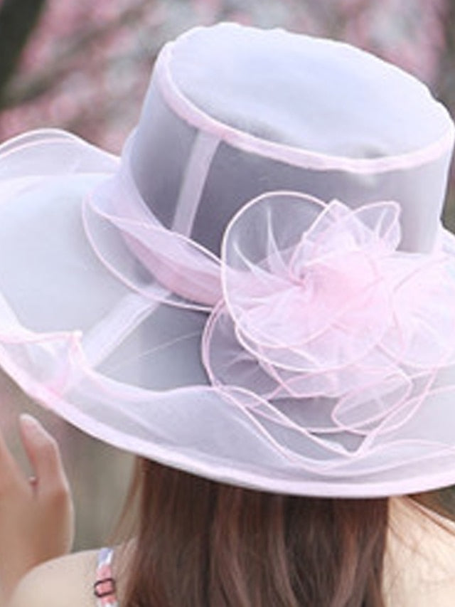 Women's Hat Bucket Hat Sun Hat Black Blue Purple Party Outdoor Dailywear Floral Floral Portable Windproof Comfort - LuckyFash™