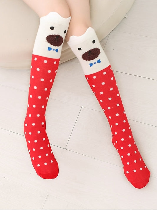 Kid's Knee High Socks Daily Holiday Acrylic Fibers Cotton Simple Casual Warm Casual 1 Pair - LuckyFash™