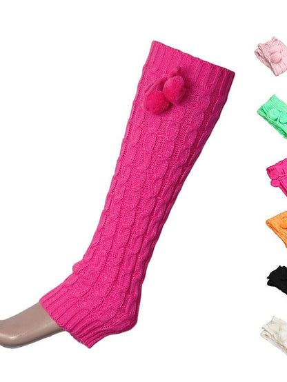 lolita socks autumn and winter new japanese socks boots twist with hair ball thin thigh sets wholesale female - LuckyFash™