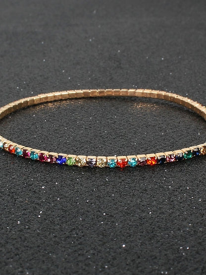 Women's Bracelet Classic Fashion Vintage Theme Personalized Rhinestone Bracelet Jewelry Silver / Black / Red For Party Evening Gift Daily Birthday - LuckyFash™