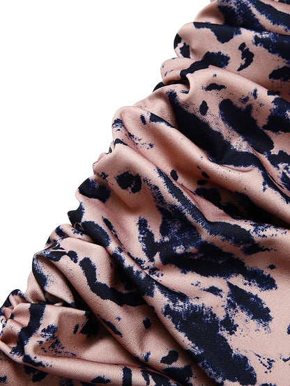 Women's Holiday Dress Bodycon Black gray Pink Light Brown Khaki Red Brown White Black Long Sleeve Floral Pure Color Ruched Fall Spring Boat Neck Stylish Hot Sexy Party Fall Dress 2022 S M L XL XXL - LuckyFash™