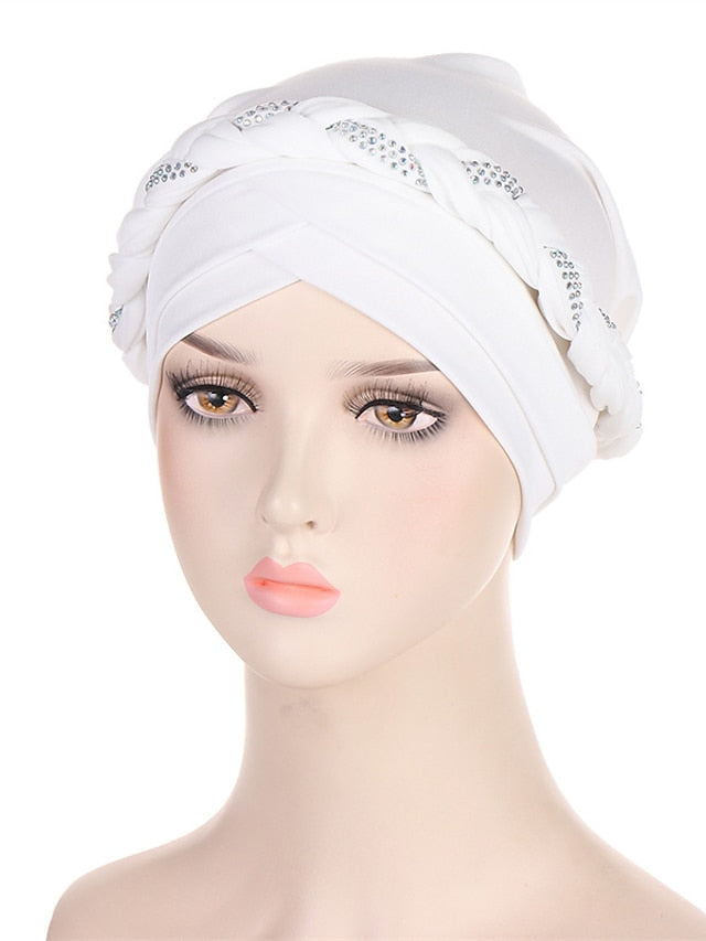 Comfortable Turban Cap for Women Soft Stretch Braid Muslim Hats Female Inner Hijab Caps Indian Bonnet Wrap Head Scarf - LuckyFash™